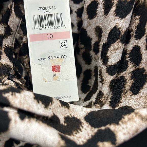 Calvin Klein Women's Animal-Print A-Line Dress - Picture 7 of 8